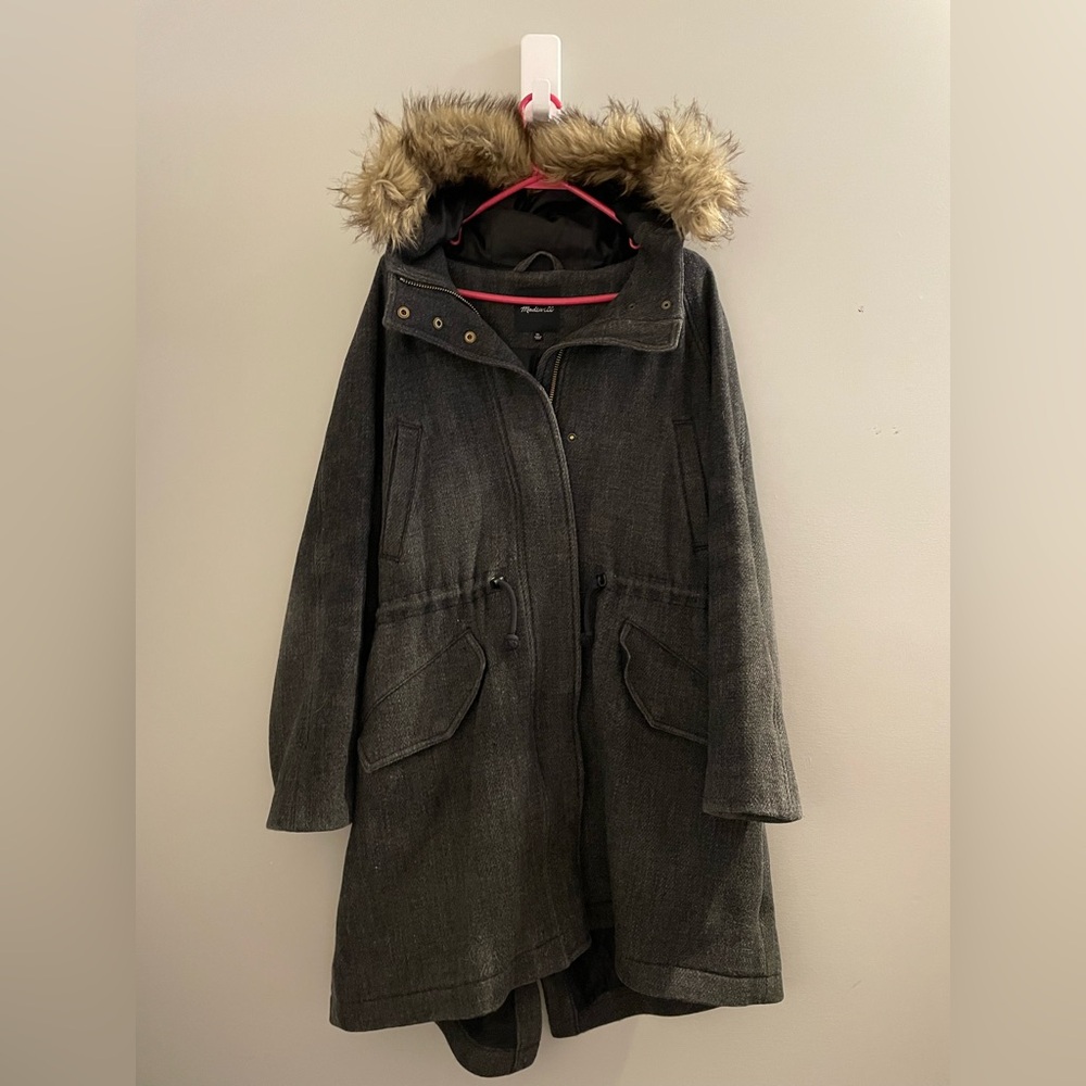 Madewell Vancouver parka womens XL wool